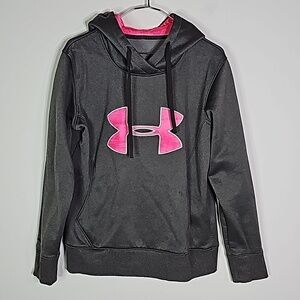 Under Armour XS gray and pink storm athletic hoodie